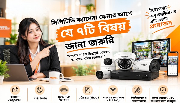 সিসিটিভি ক্যামেরা কেনার আগে যে ৭টি বিষয় জানা জরুরি