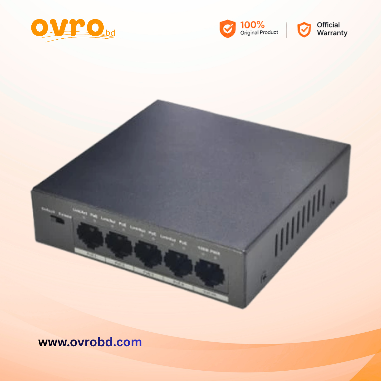 Dahua PFS3005-4P-58 4-Port PoE Switch
