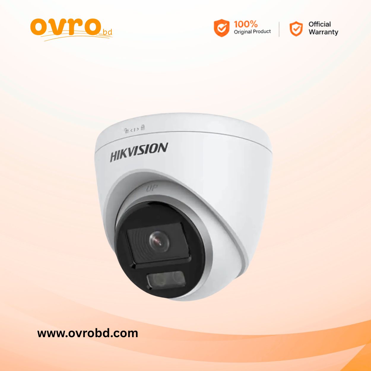 Hikvision DS-2CD1327G0-L 2MP ColorVu Fixed Turret IP Camera