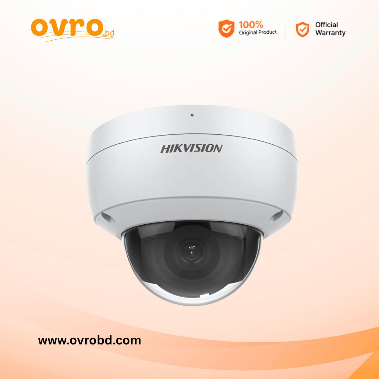 Hikvision DS-2CD2143G2-IU 4MP Vandal Built-in Mic Fixed Dome IP Camera