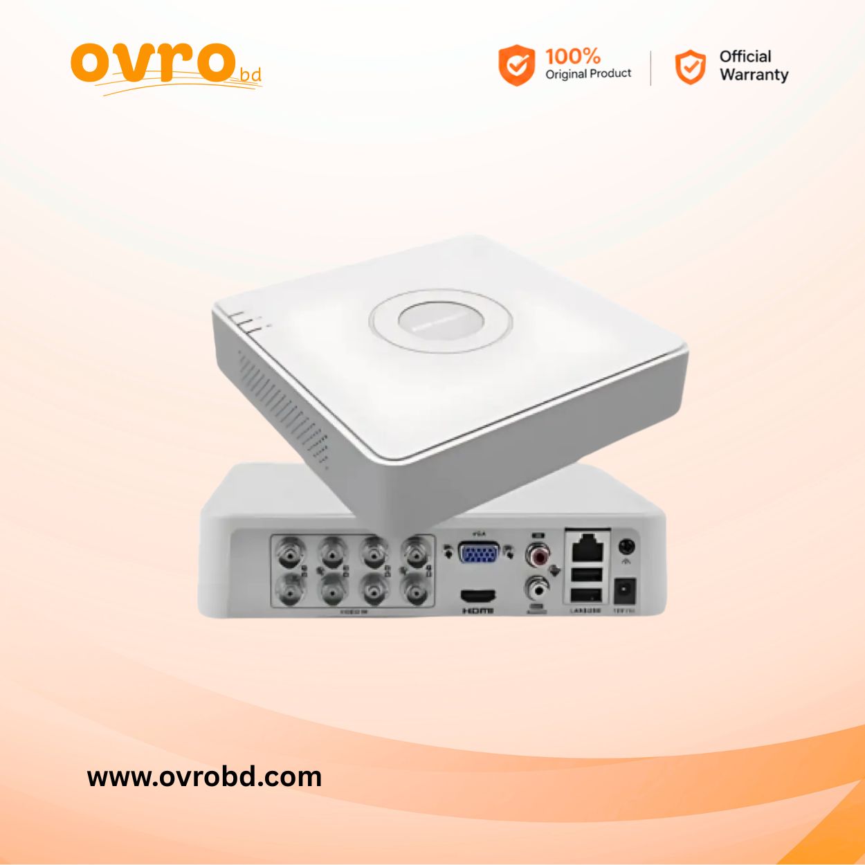 Hikvision DS-7104HQHI-K1 4-Channel 1080p Mini 1U H.265 DVR