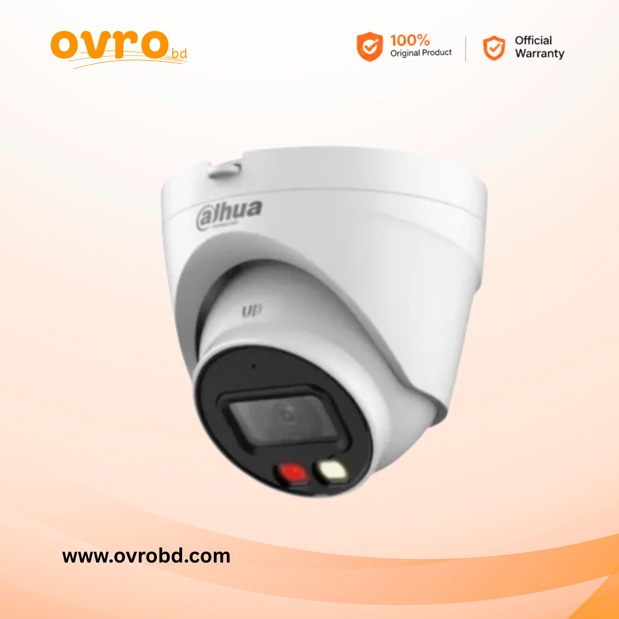 Dahua DH-IPC-HDW1239VP-A-IL 2MP Smart Dual Light Turret – Full Color AI Detection