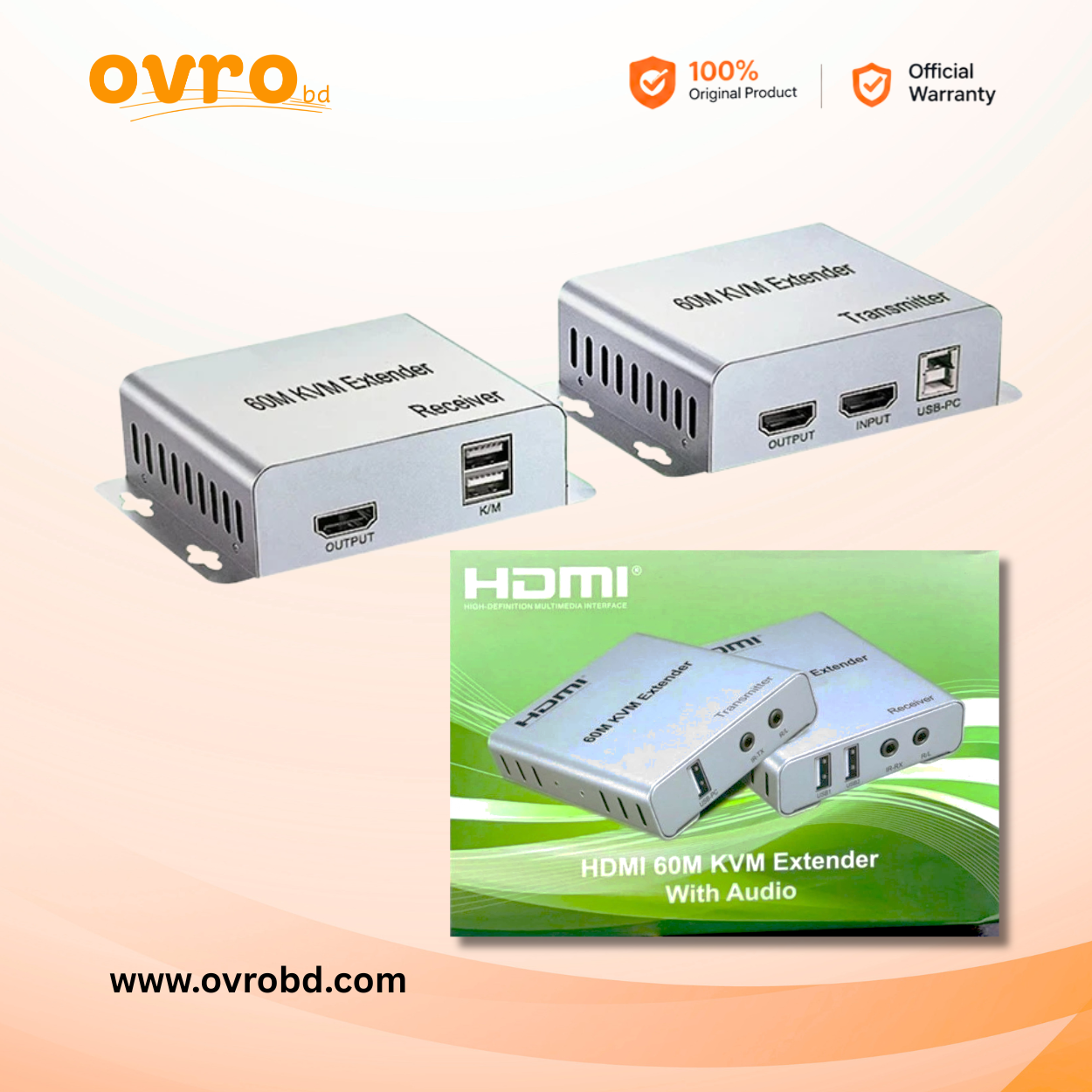 4K 60M HDMI KVM Extender