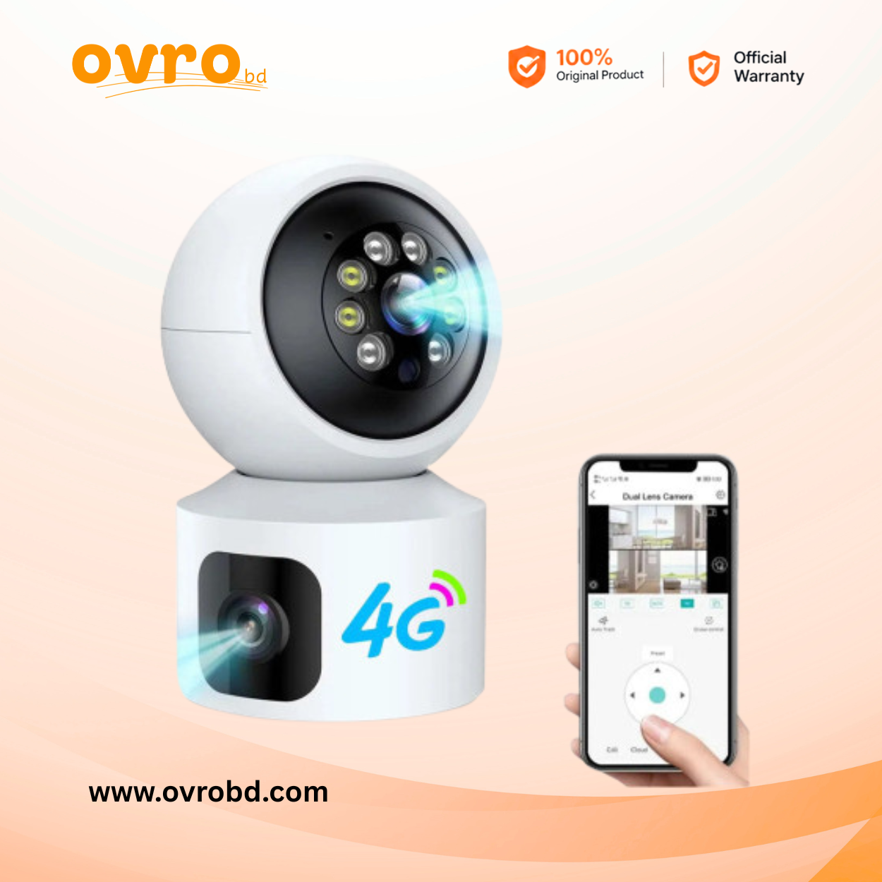 V380-R11 2MP Dual Lens Waterproof PTZ Wi-Fi Camera