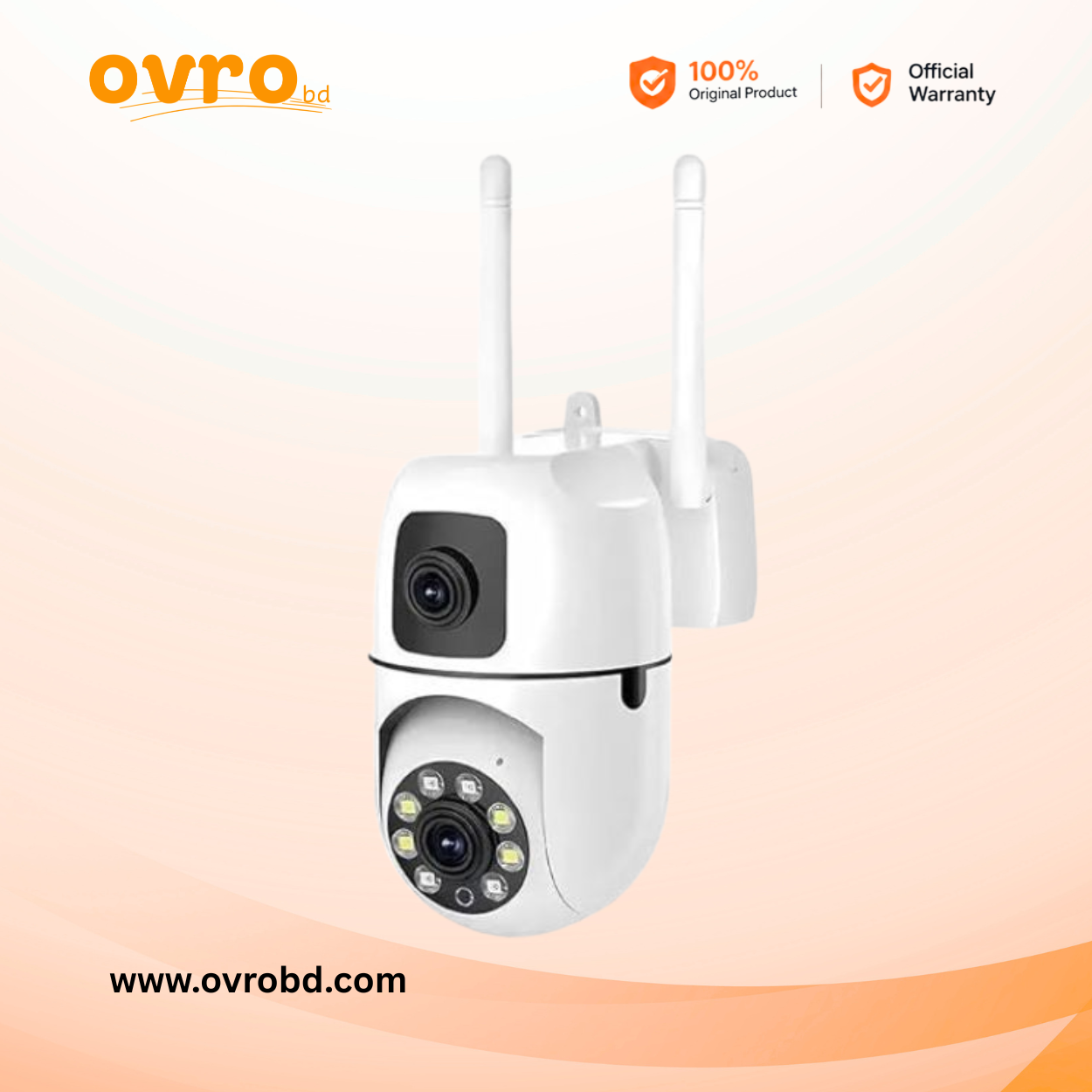 V380 Mini Indoor PTZ Dual Lens 4MP HD WiFi Security Camera
