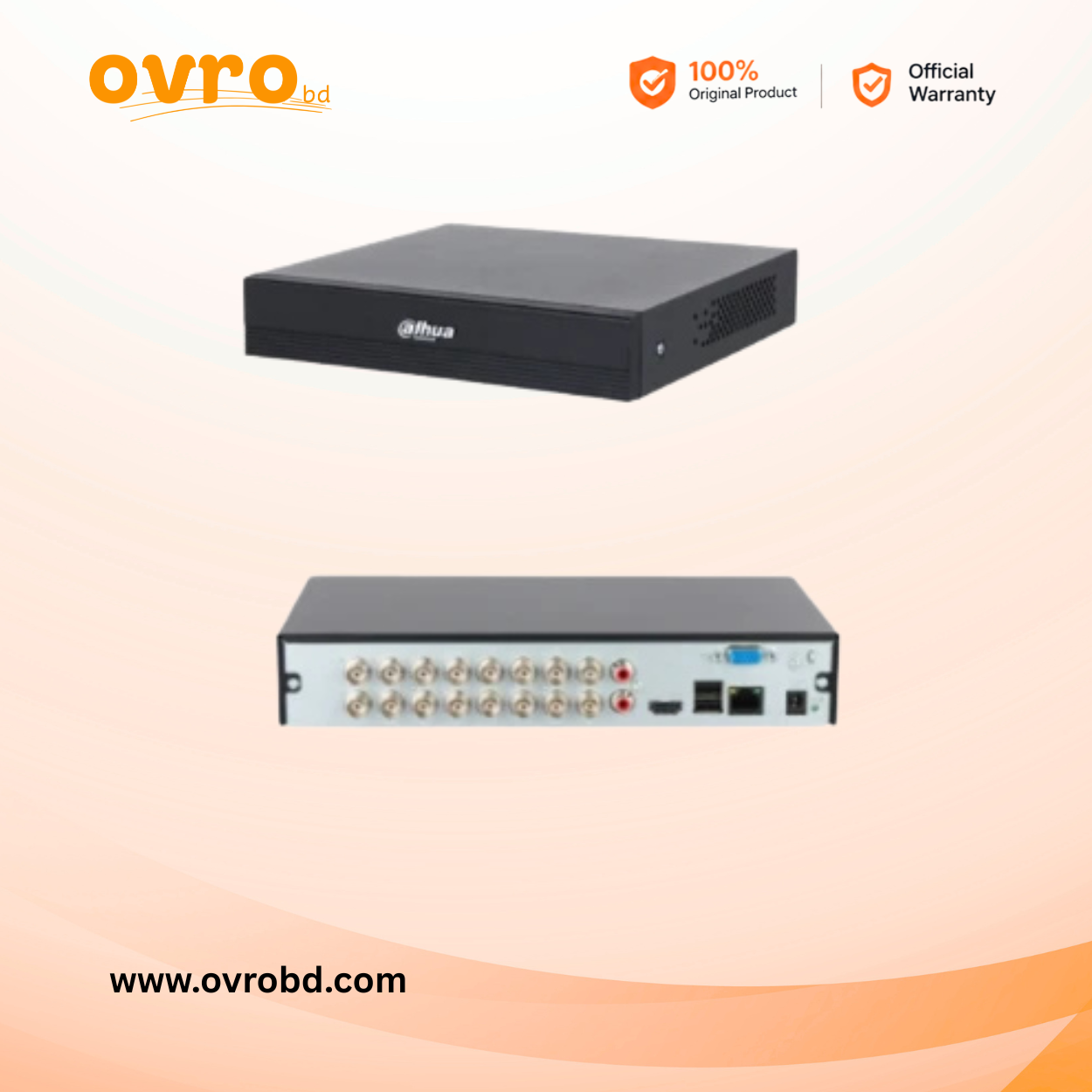 Dahua DH-XVR1B16H-I/T 16-Channel WizSense DVR – 5MP-Lite & 1080P Full HD Recorder