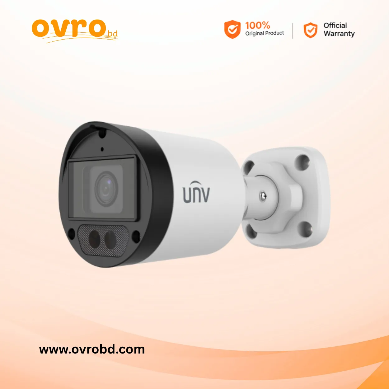 Uniview UAC-B124-AF40MG-W 4MP ColorHunter Fixed Bullet Analog CCTV Camera