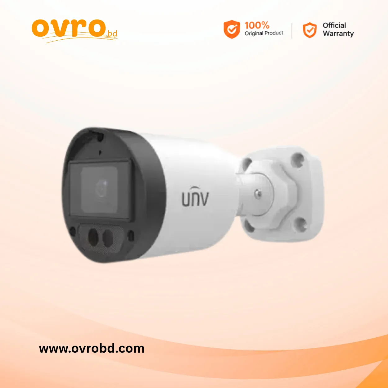 Uniview UAC-B125-AF40M-W 5MP ColourHunter Fixed Mini Bullet Analog CCTV Camera