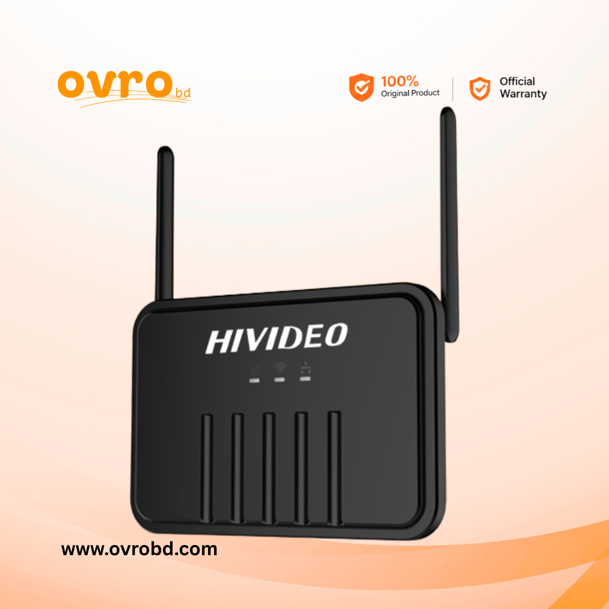 Hivideo R4GB 4G SIM Router with 4 External Antennas