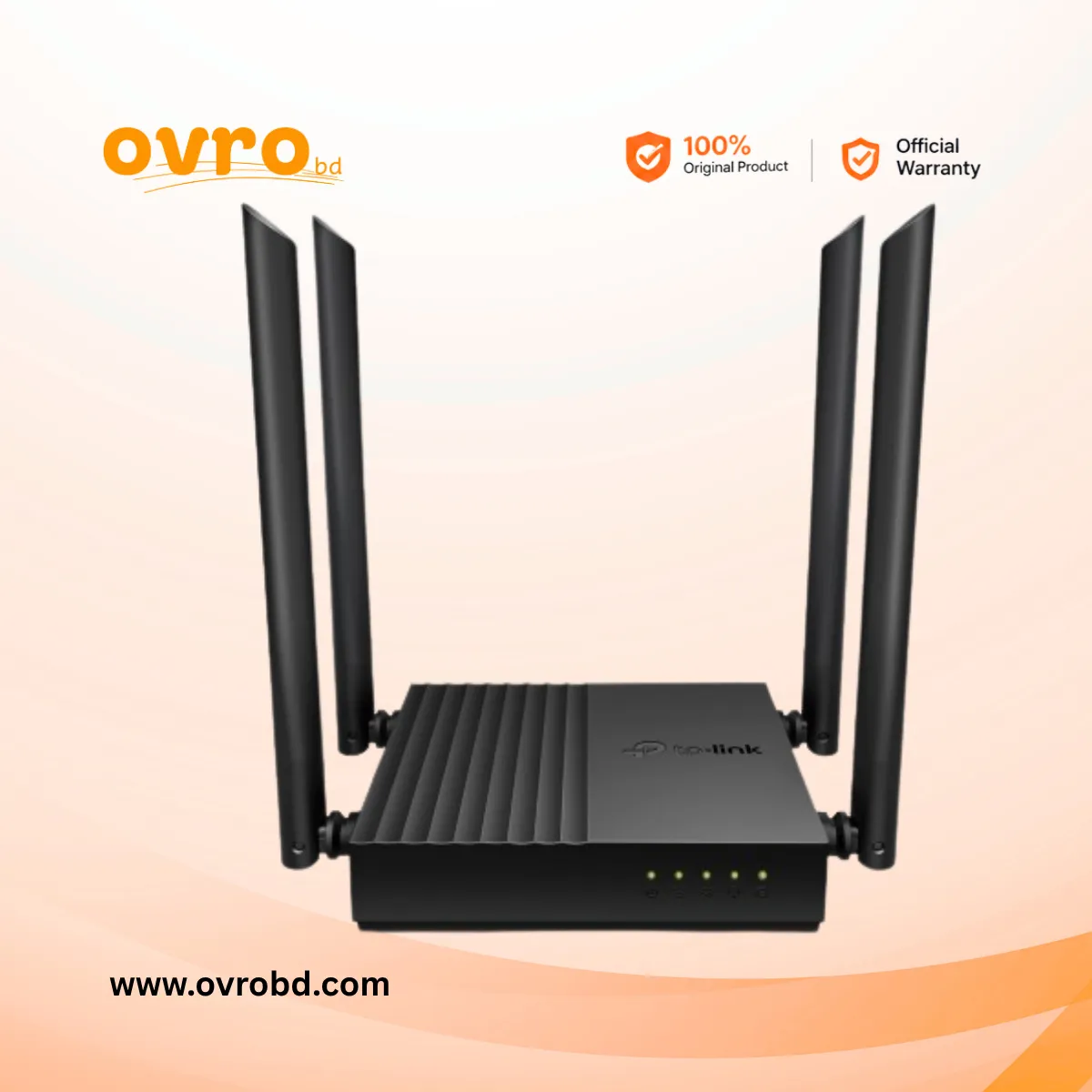TP-Link Archer C64 AC1200 Dual-Band Gigabit Wi-Fi Router with 4 Antennas