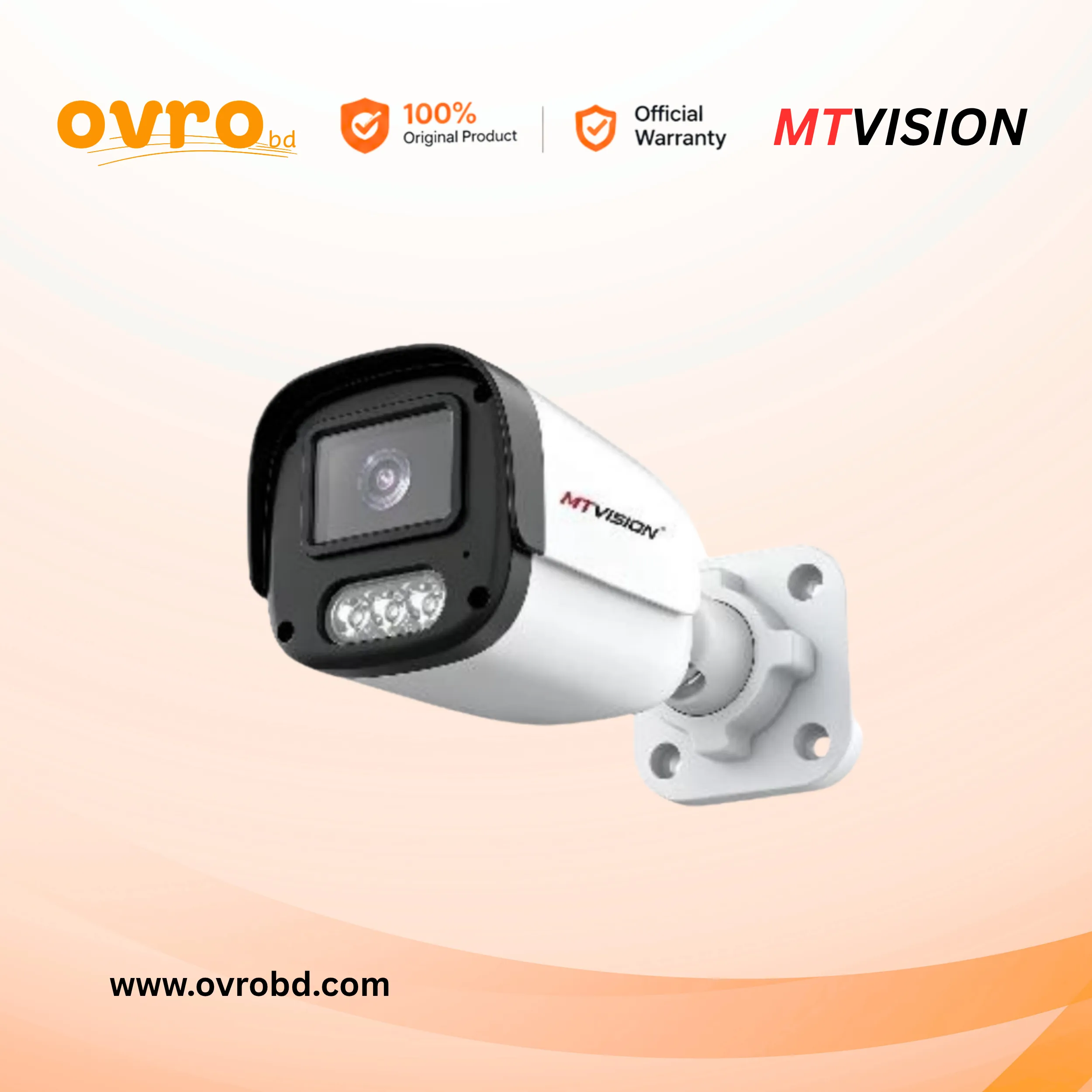 MT VISION MV-IPC-H71BM 3MP IP Bullet Full Color Audio CCTV Camera