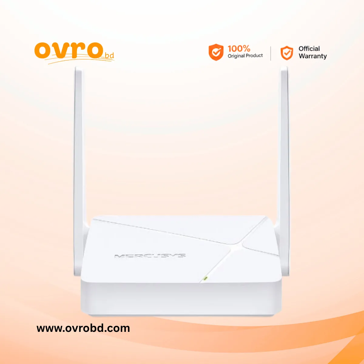 MERCUSYS MR20 AC750 Dual-Band Wi-Fi Router with 2 High-Gain Antennas