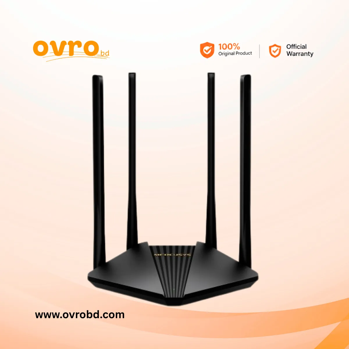 MERCUSYS MR30G AC1200 Dual-Band Gigabit Wi-Fi Router with 4 High-Gain Antennas