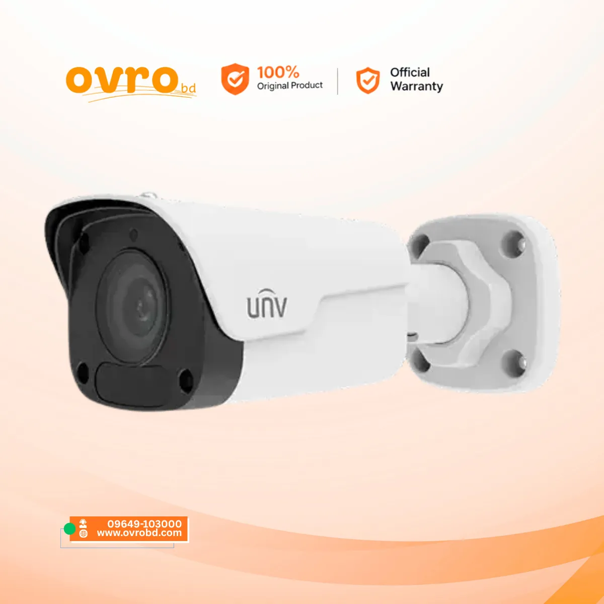 Uniview IPC2123LB-AF40K-WL 3MP 4mm Bullet Network CCTV Camera