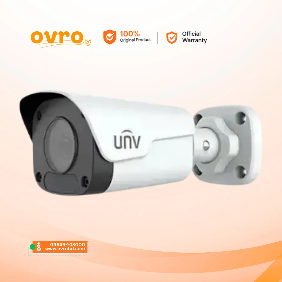 Uniview IPC2124LB-SF40-A 4MP Fixed Bullet Network CCTV Camera