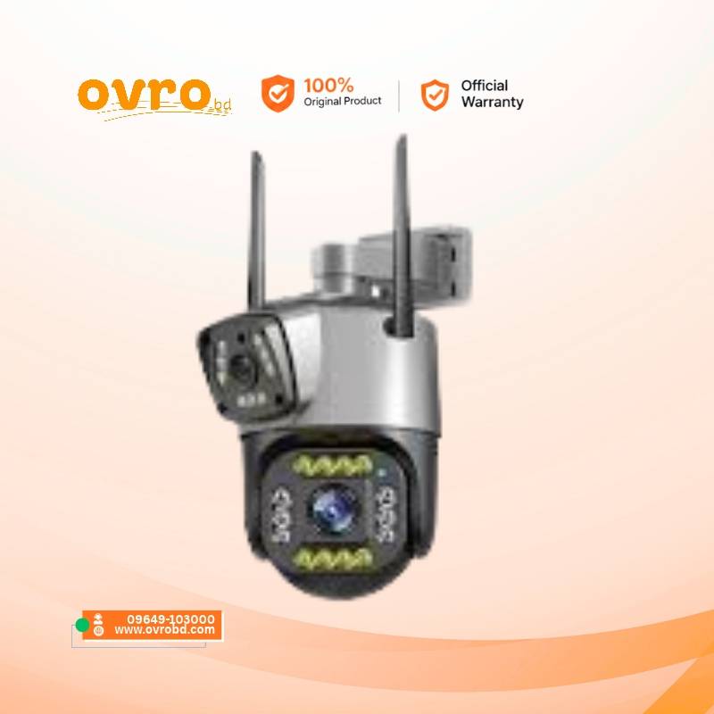Double Lens PTZ Outdoor Camera 2MP V380
