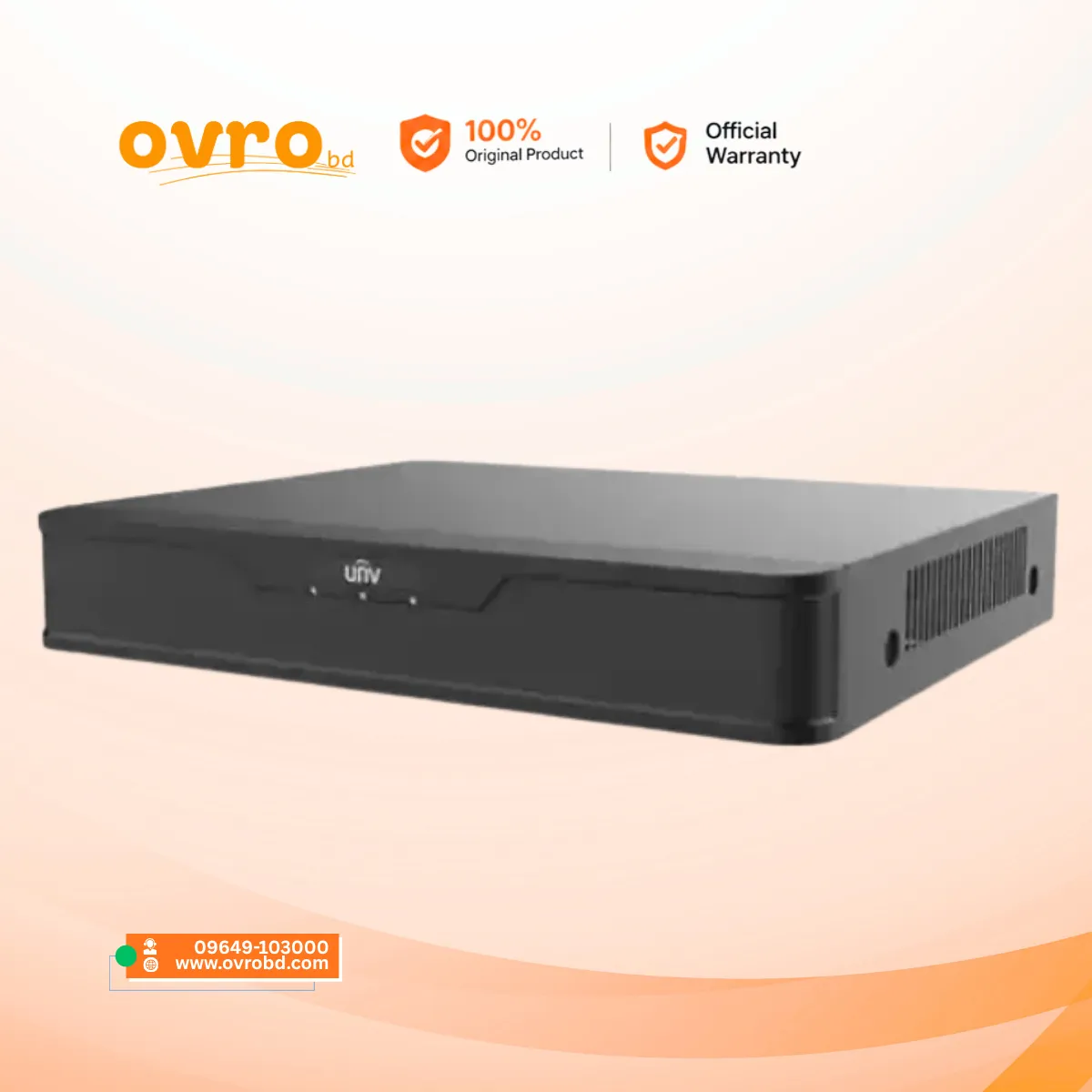 Uniview XVR301-04G3 4 Channel Hybrid DVR with 1 SATA HDD