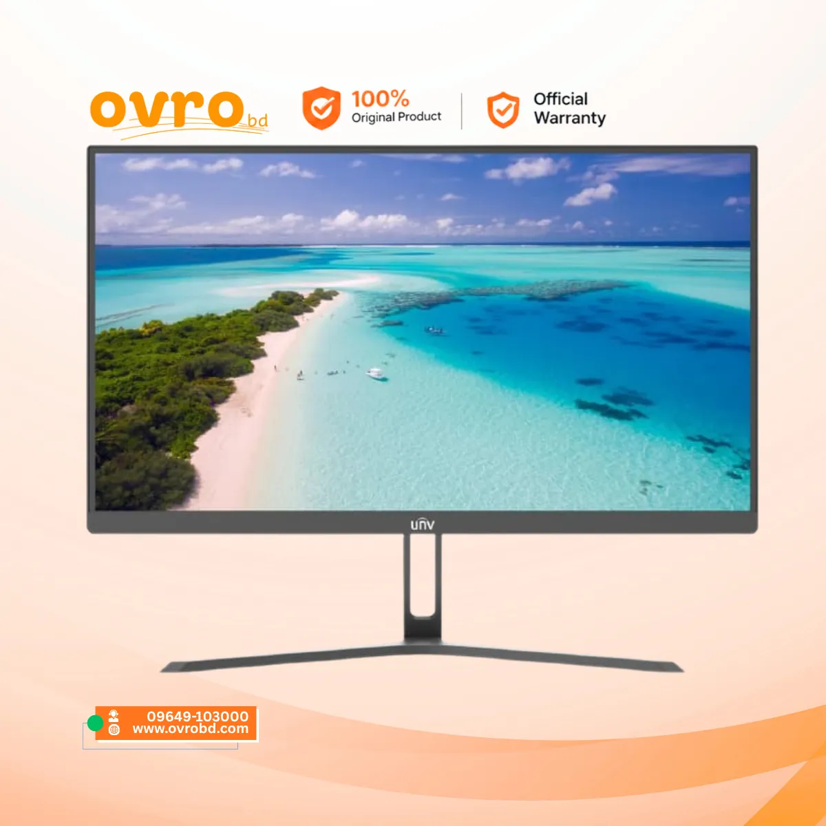 Uniview MW-LD22-B 22-Inch Full HD 100Hz LED Monitor with HDMI, VGA & Built-in Speakers