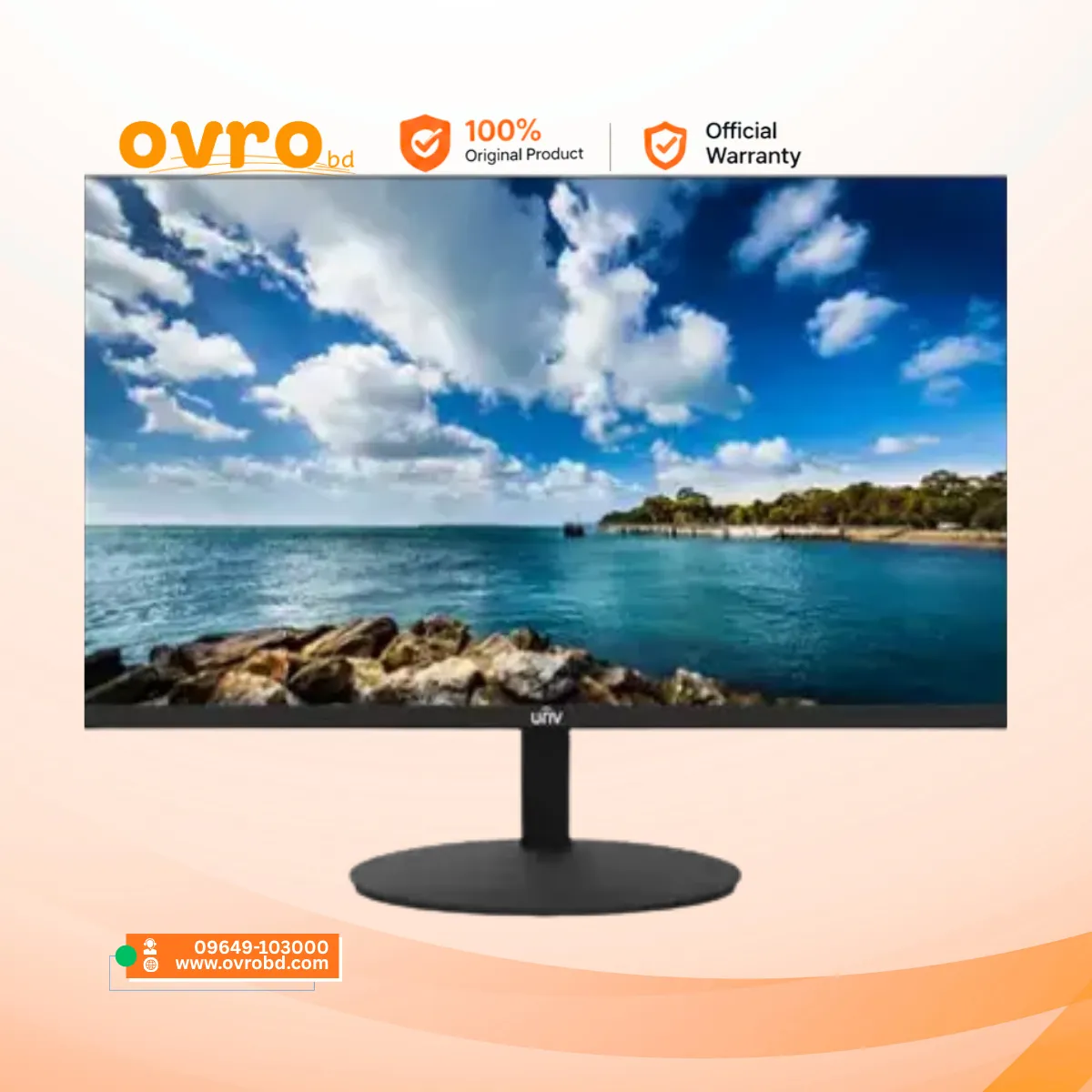 Uniview MW3224-V 24-Inch Full HD LED Monitor with HDMI, VGA & Built-in Speakers