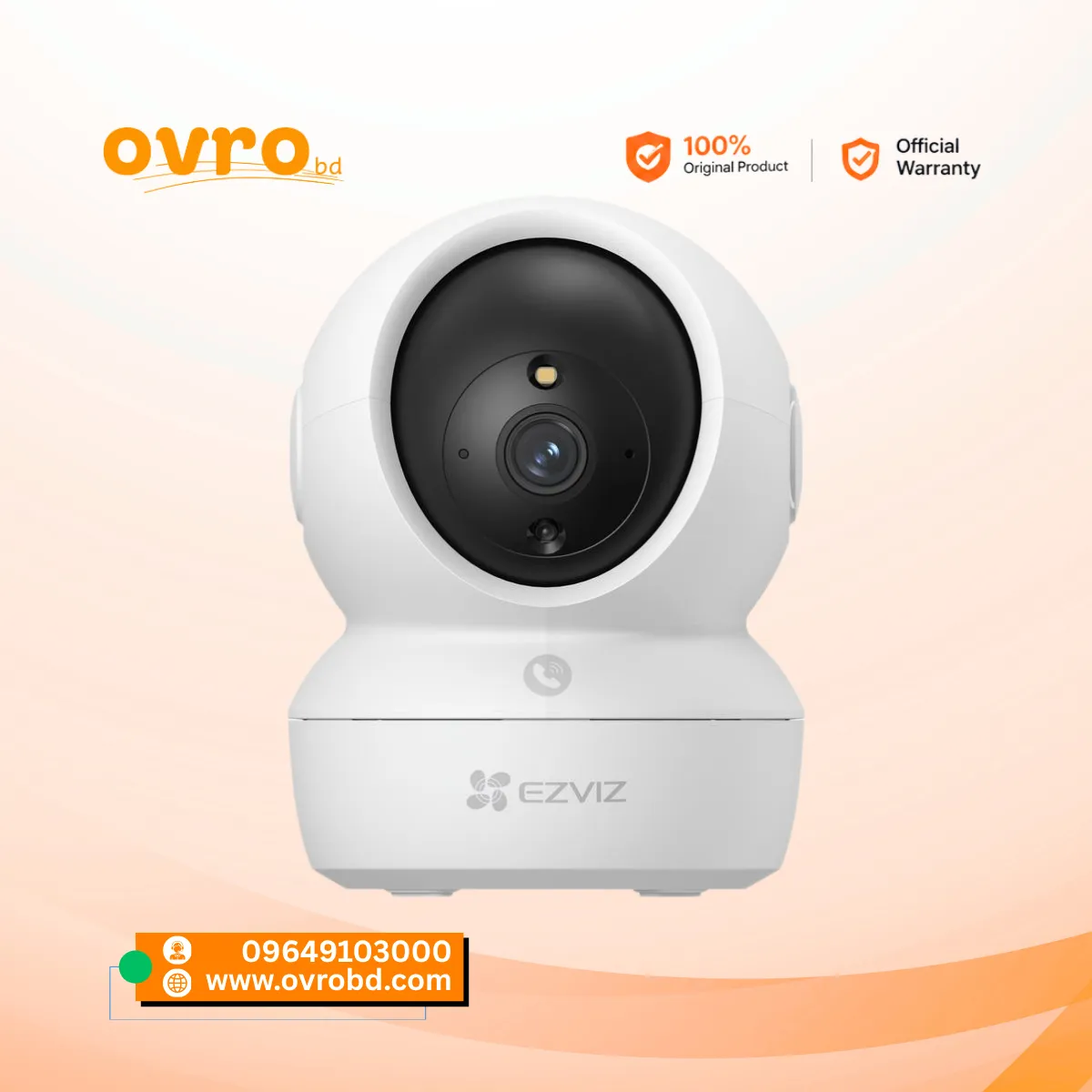 EZVIZ H6c Pro 2K Pan & Tilt Smart Home Security Camera