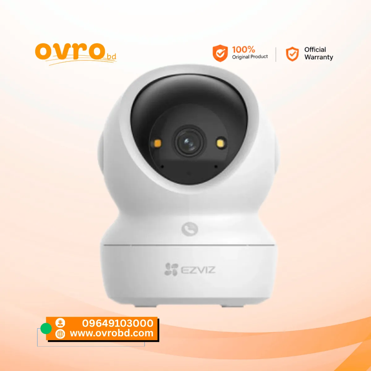 EZVIZ H6c G1 4K 8MP Pan & Tilt Smart Home Security Camera
