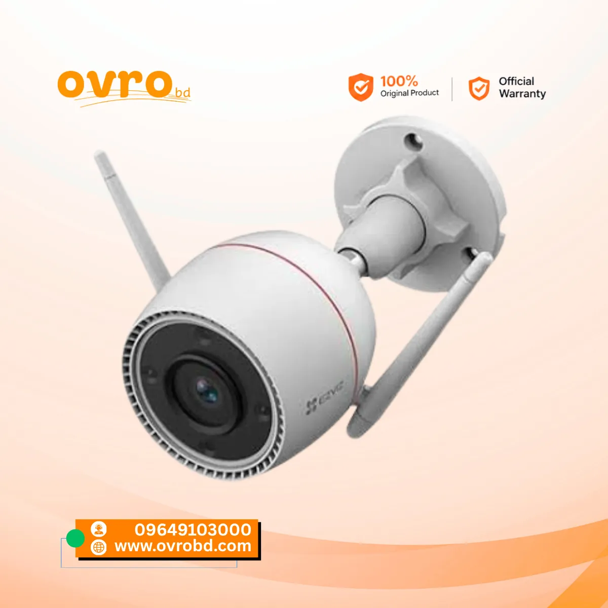 EZVIZ H3c 4MP 2K⁺ Outdoor Wi-Fi Camera