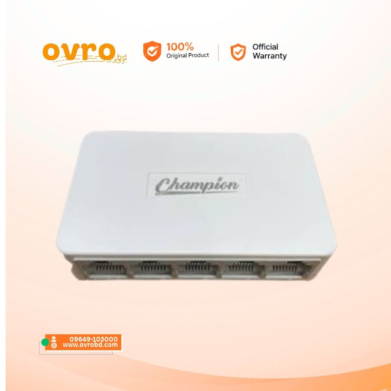 Champion 8 Port 100M Desktop Networking Switch