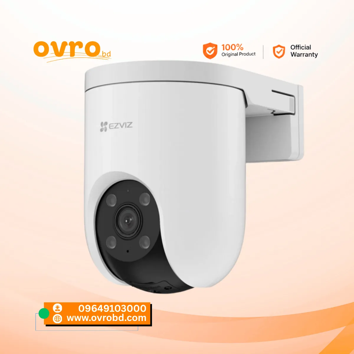 EZVIZ H8c Pro 3K Pan & Tilt Wi-Fi Security Camera