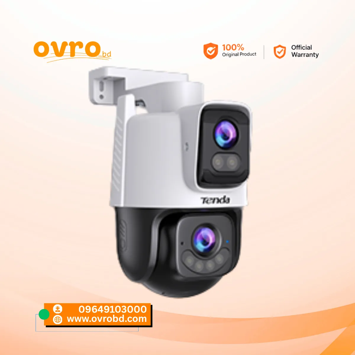 Tenda CH10 10MP Dual-Lens Outdoor Security Camera