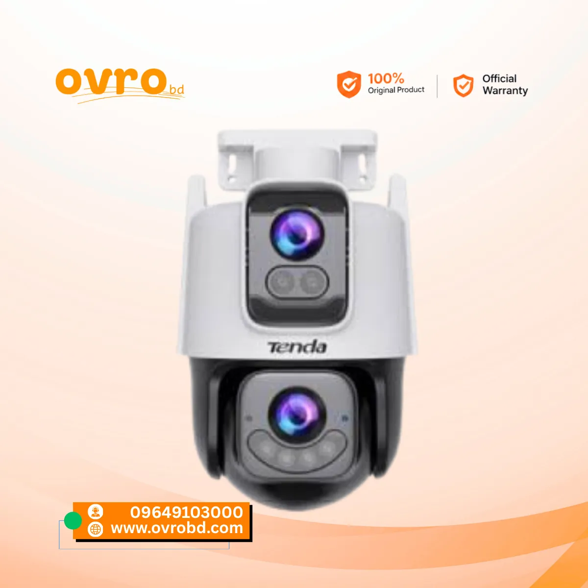 Tenda CH9-WCA 6MP Dual-Lens Linkage Camera