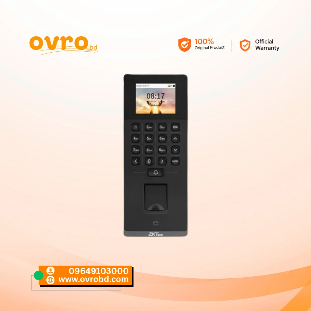 ZKTeco F34 Lite Fingerprint Access Control & Time Attendance Terminal