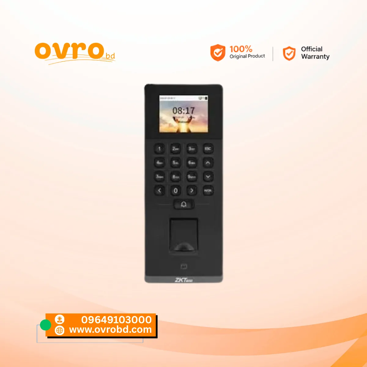 ZKTeco F34 Lite (Wi-Fi) Fingerprint Access Control & Time Attendance Terminal