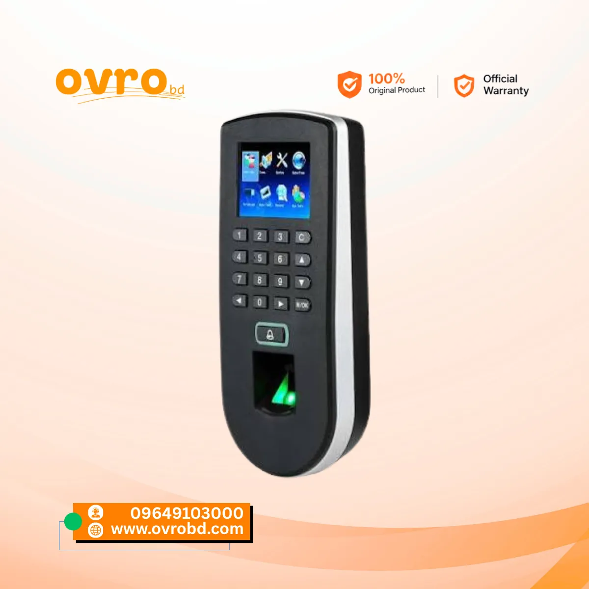ZKTeco F19 Fingerprint Access Control & Time Attendance Terminal