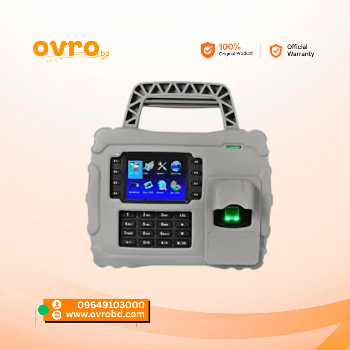 ZKTeco S922 Portable Fingerprint Time Attendance Terminal