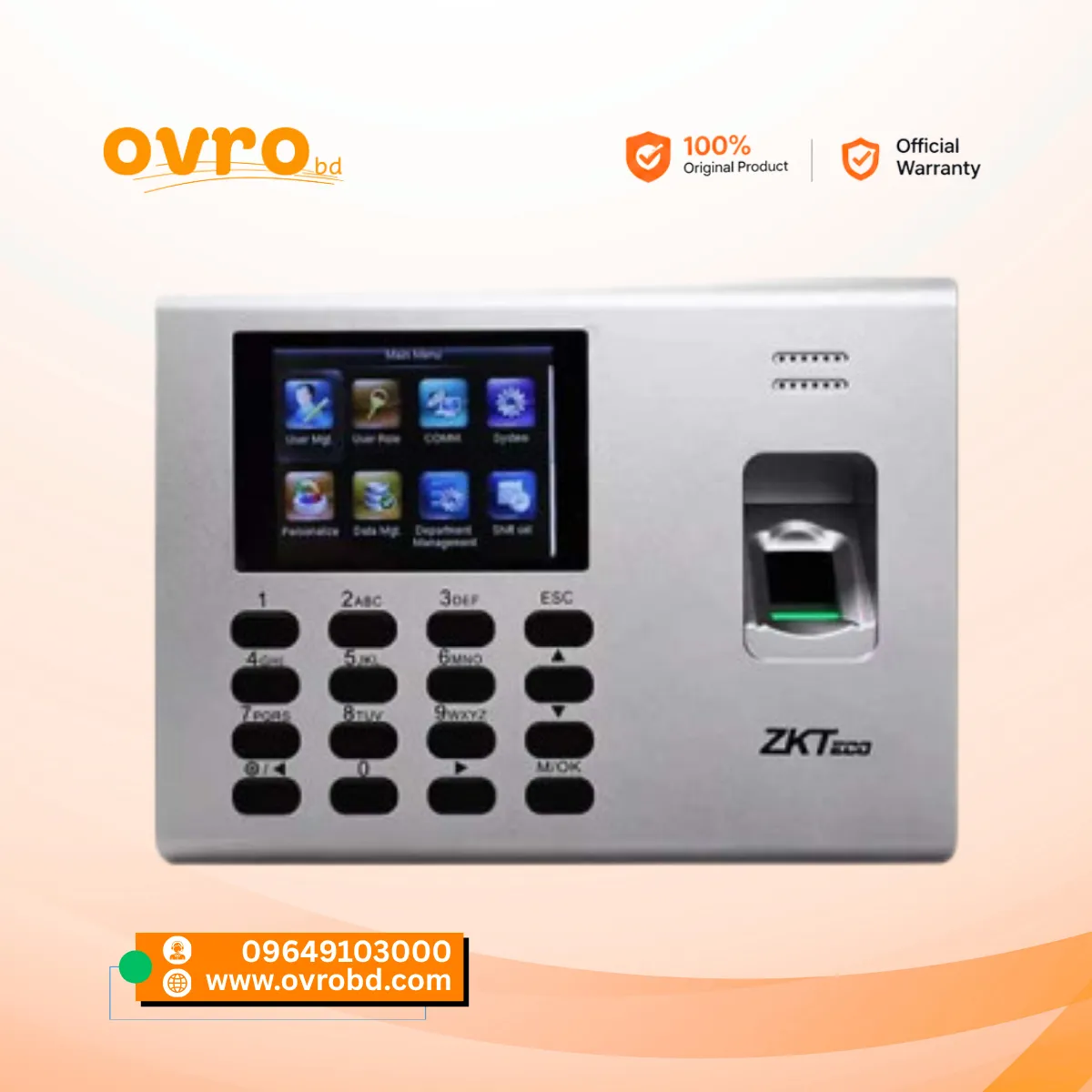 ZKTeco K40 Fingerprint Time Attendance & Access Control Terminal