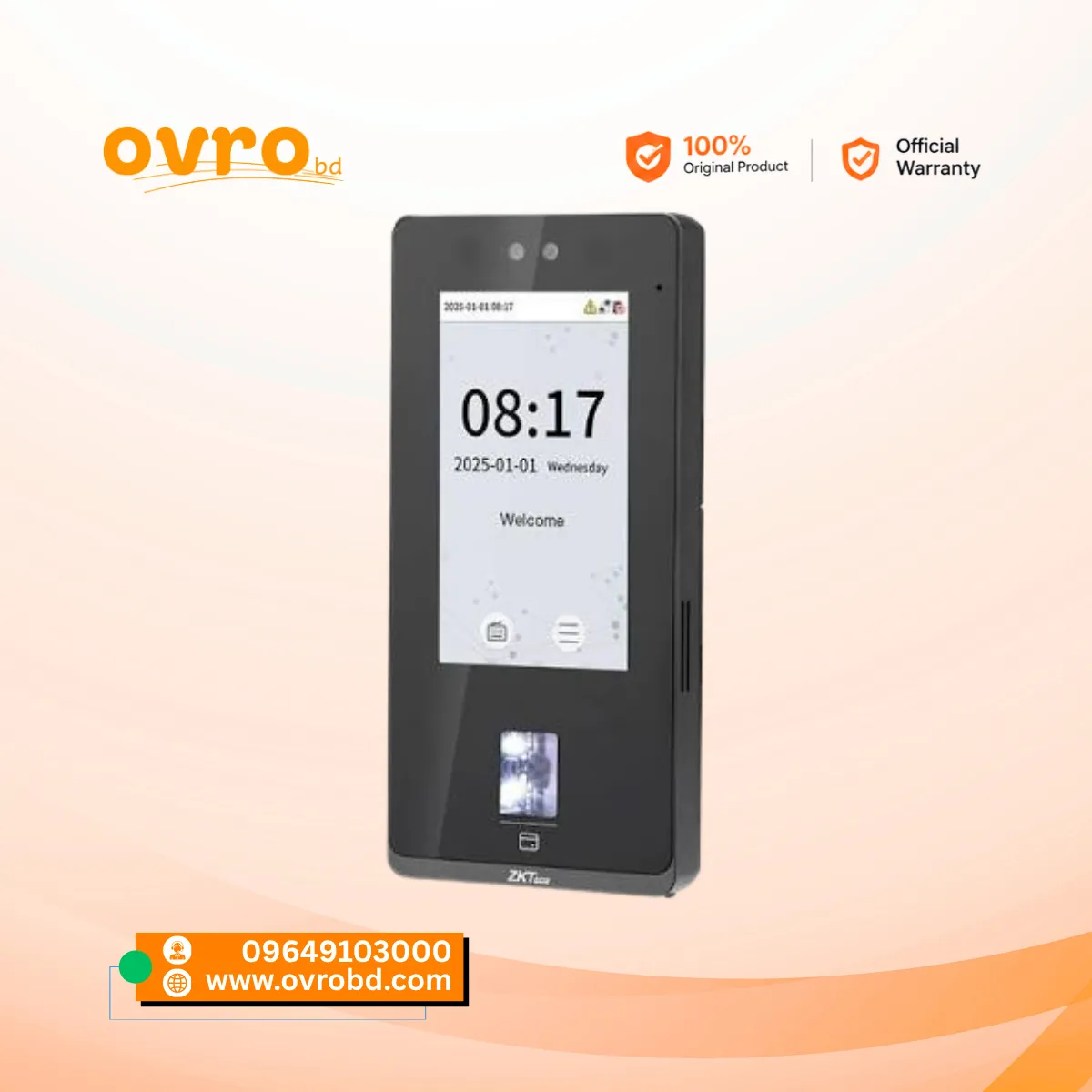 ZKTeco SenseFace 4A Face Recognition, Fingerprint & Access Control Terminal