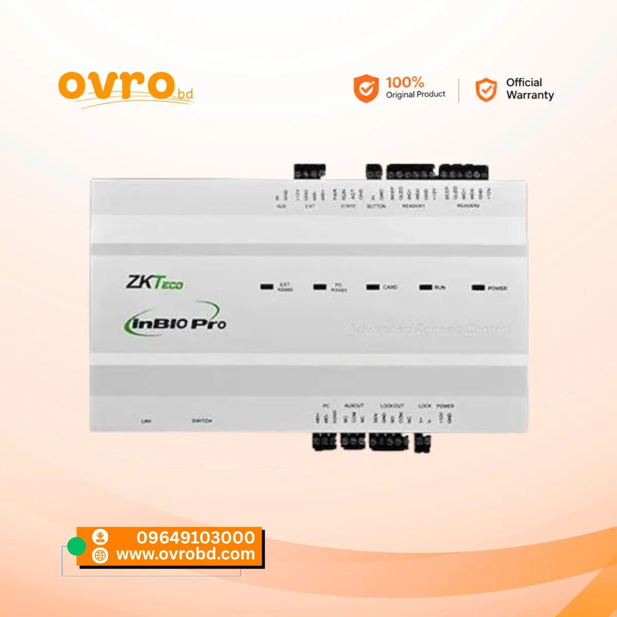 ZKTeco inBio260 Pro Biometric Access Control Panel